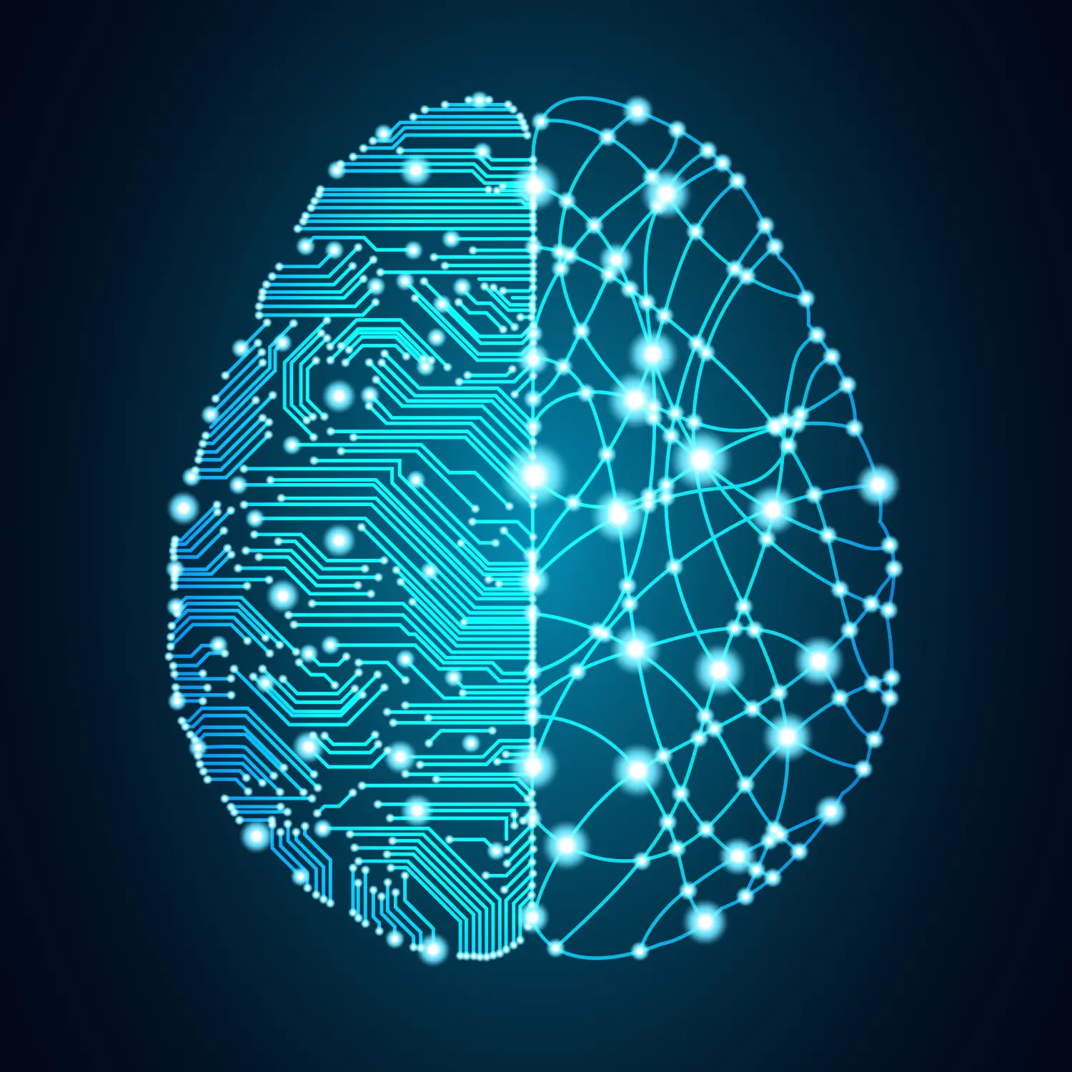 Konzept von Big Data und künstlicher Intelligenz